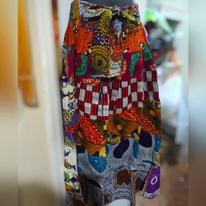 Beautiful African Patchwork Maxi Skirt